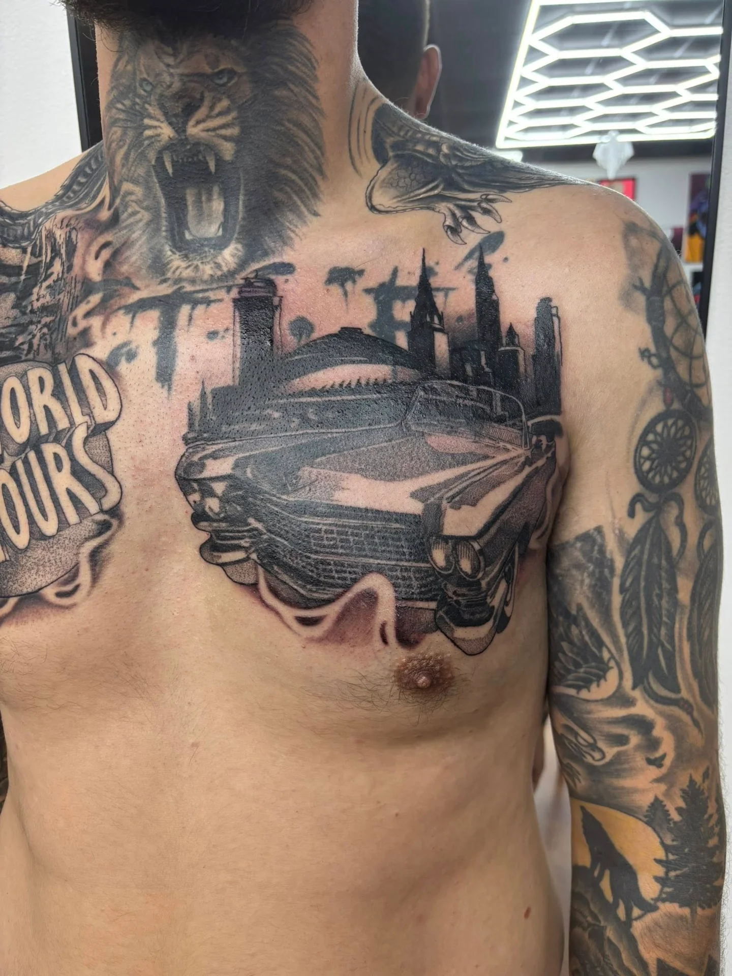 Black & Grey tattoo by Anthony (Buddha) Boudreaux - Cursed Ink Society artistry