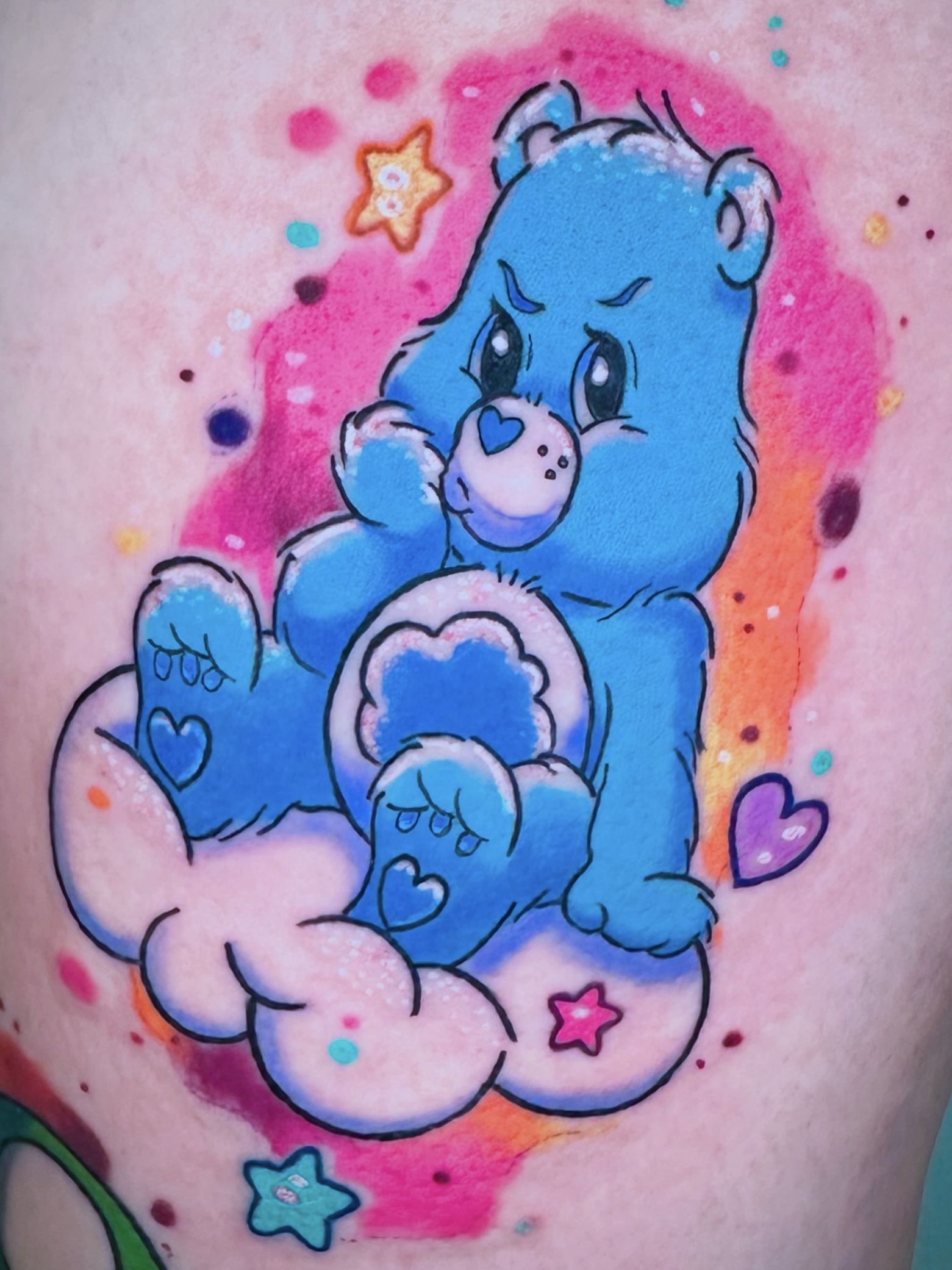 Watercolor tattoo by Ashley Wood - Cursed Ink Society artistry