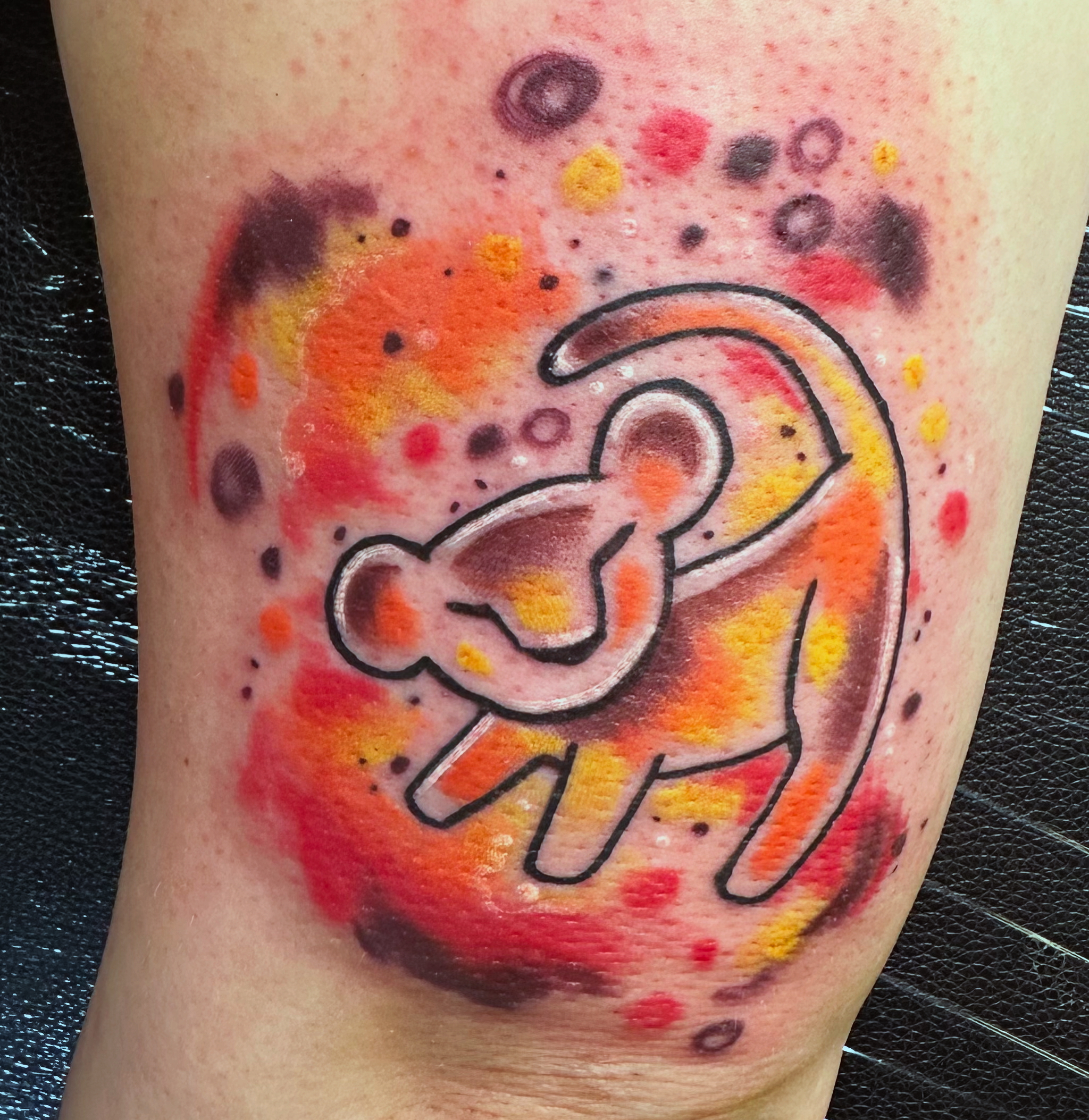 Watercolor tattoo by Ashley Wood - Cursed Ink Society artistry