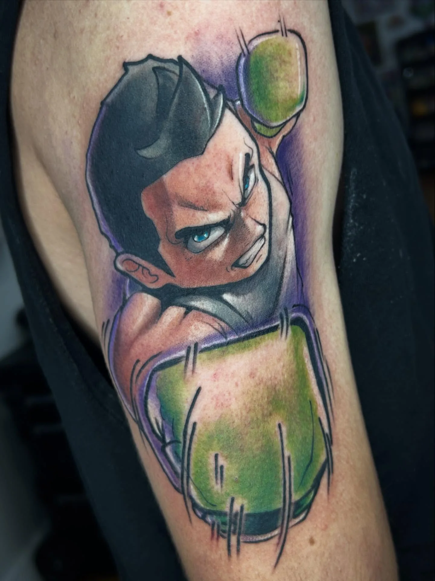 Manga tattoo by Cody Crochet - Cursed Ink Society artistry
