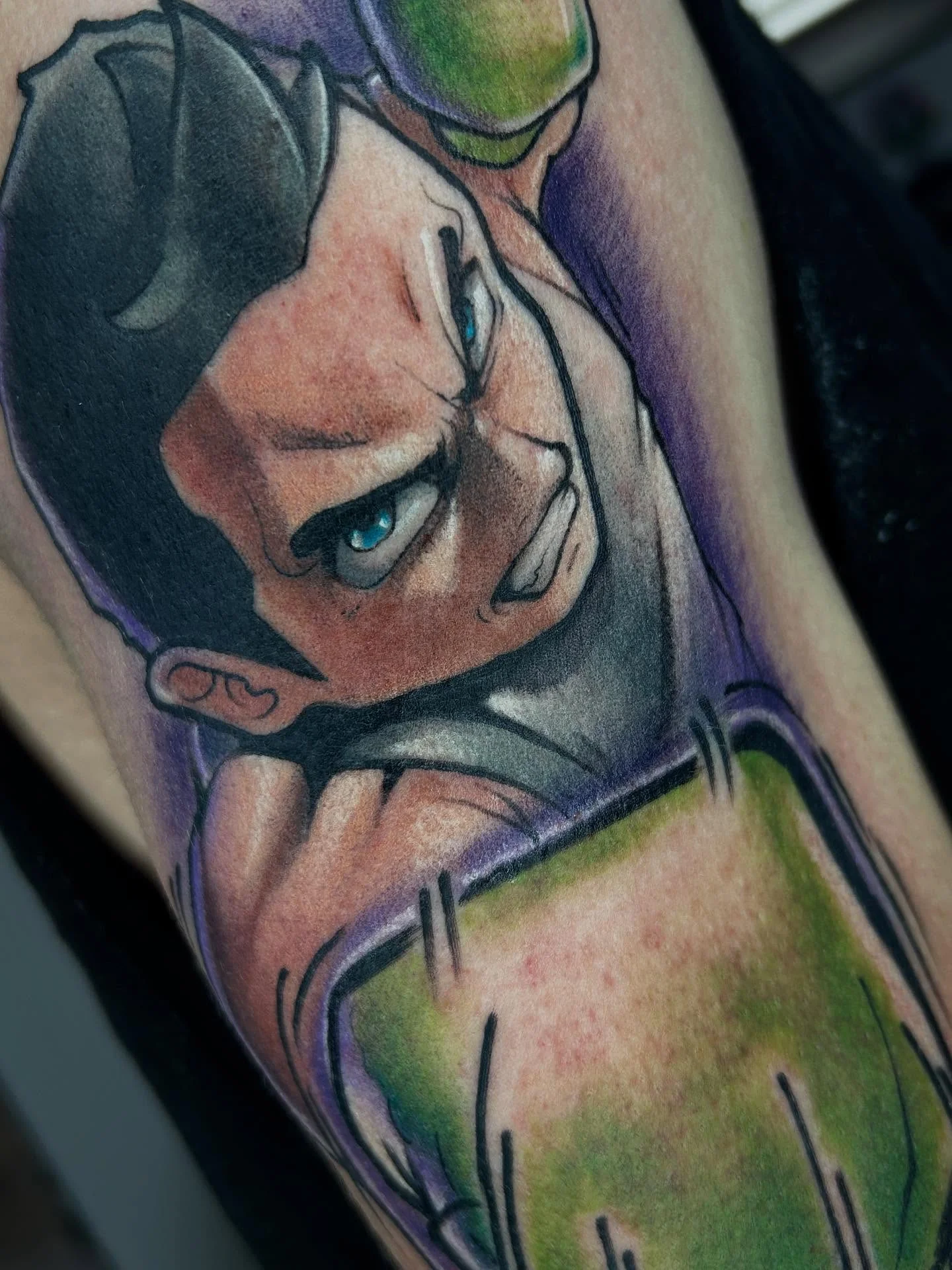 Manga tattoo by Cody Crochet - Cursed Ink Society artistry