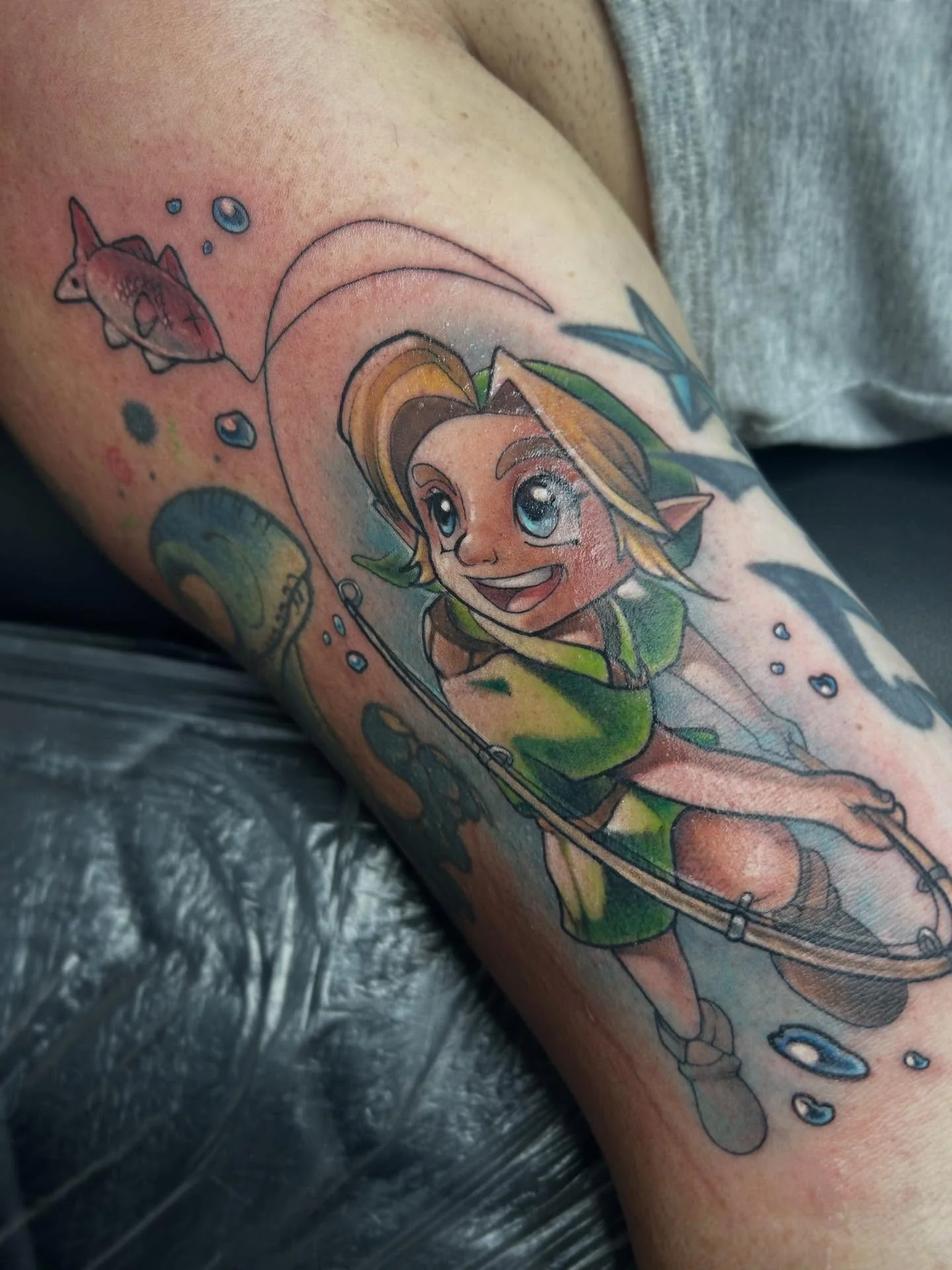 Manga tattoo by Cody Crochet - Cursed Ink Society artistry