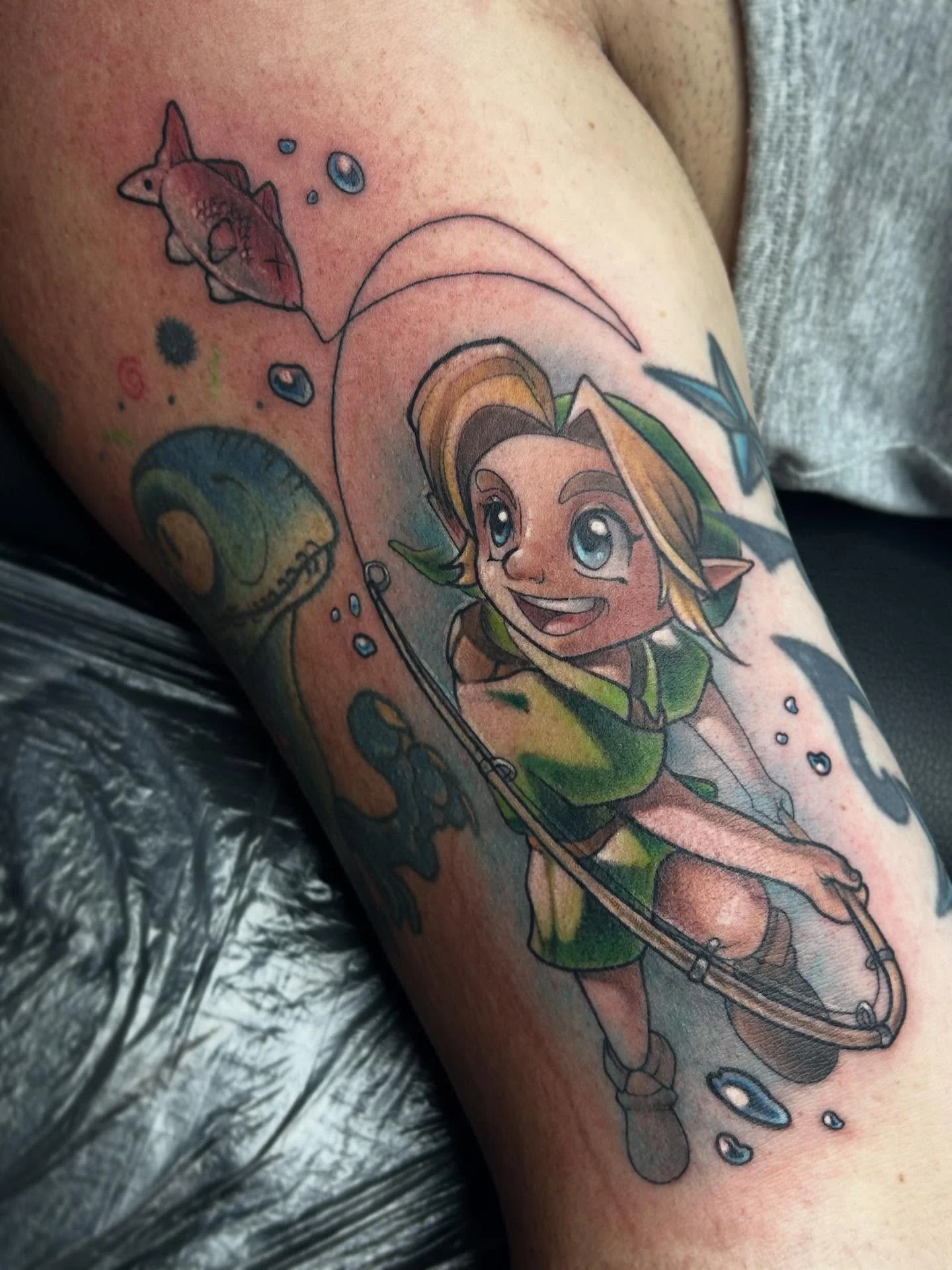 Manga tattoo by Cody Crochet - Cursed Ink Society artistry