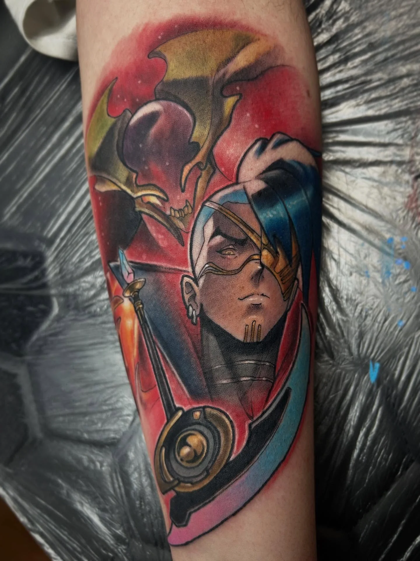 Manga tattoo by Cody Crochet - Cursed Ink Society artistry
