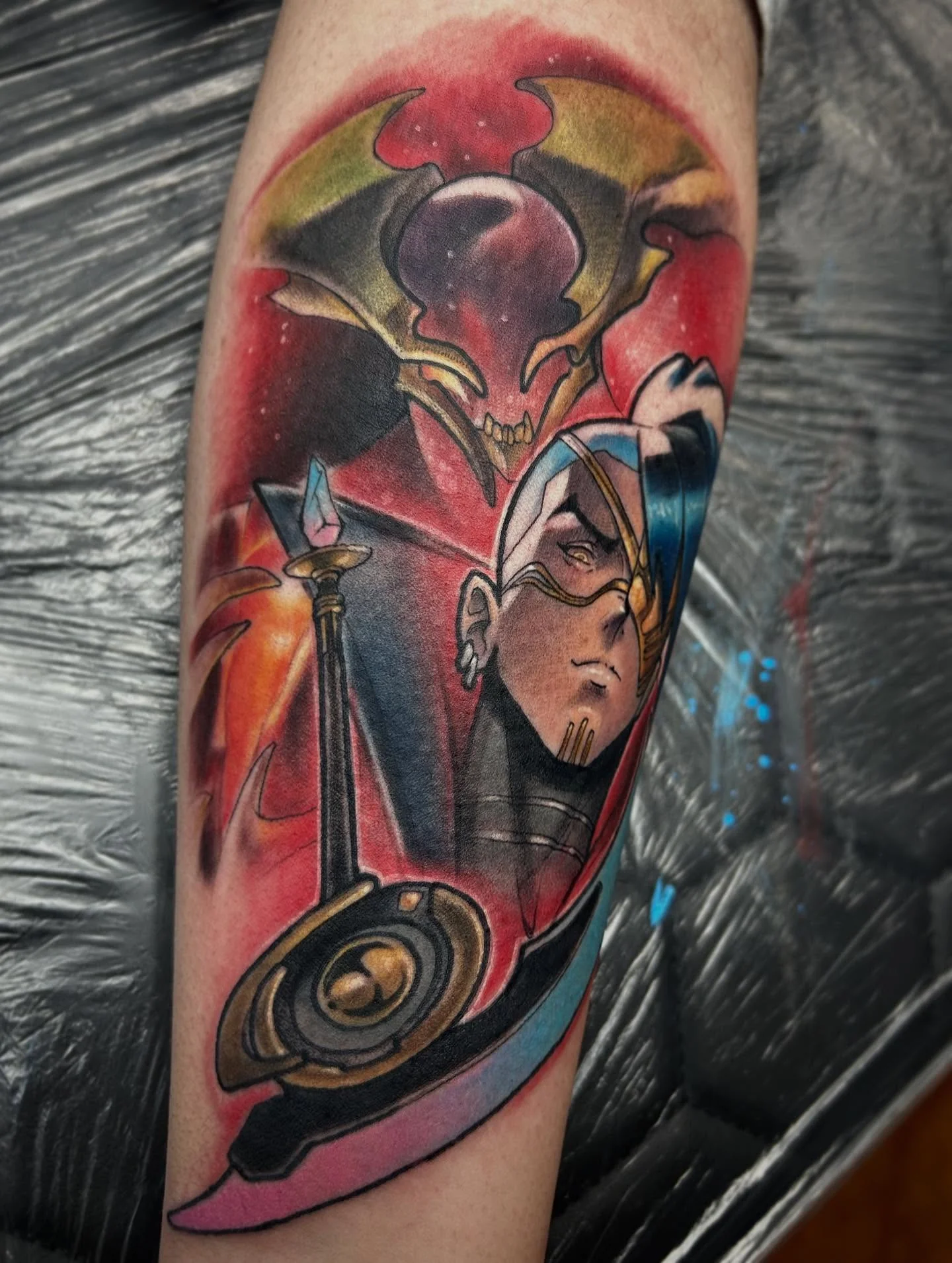 Manga tattoo by Cody Crochet - Cursed Ink Society artistry